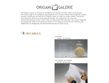 Tablet Screenshot of origami-galerie.de